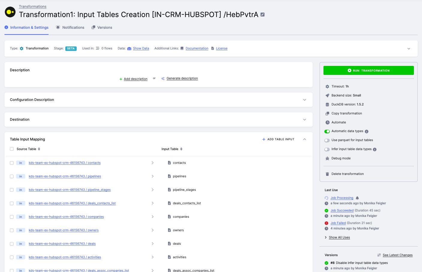 Migrated DuckDB Transformation